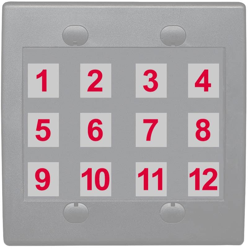 RiteAV - Custom Wall Plate 12 Port - 2 Gang Flat [Gray/Gray]