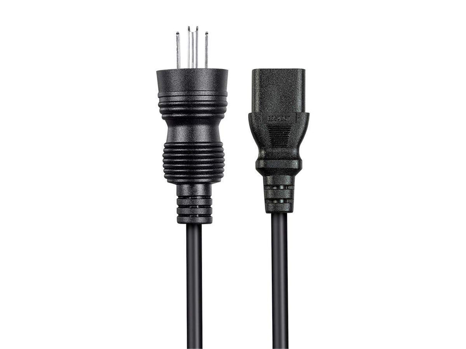Monoprice Hospital-Grade Power Cord - 6 Feet - Black | NEMA 5-15P to IEC-320-C13 | 16AWG | 10A