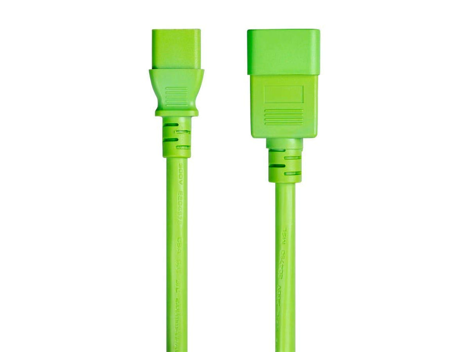 Monoprice Power Cable/Cord - 6 Feet - Green | 14AWG for PDU 15A (IEC 60320 C13 to IEC 60320 C20)