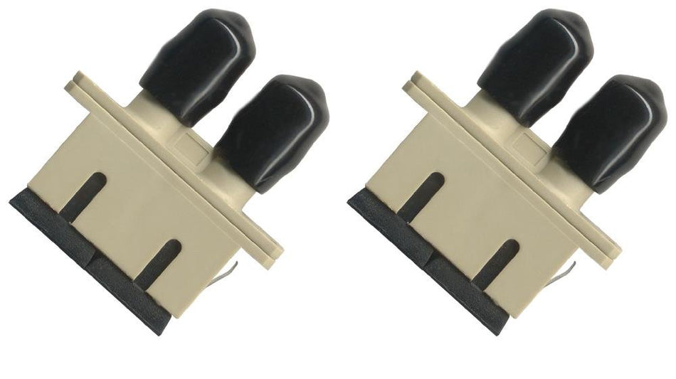 RiteAV (2 Pack Fiber Optic Adapter Coupler SC to ST Multimode Duplex