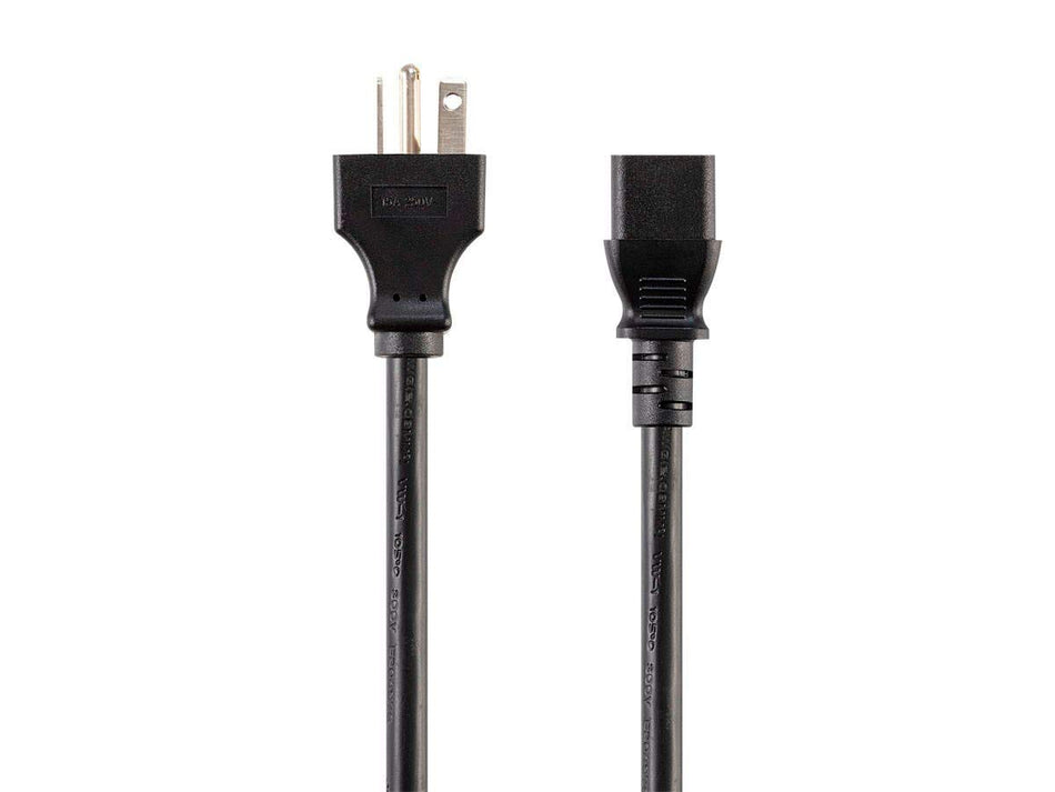 Monoprice Heavy Duty Extension Cord - 15 Feet - Black | NEMA 6-20P to IEC 60320 C13, for Computers, Servers, and Monitors to a PDU or UPS in a Data Center