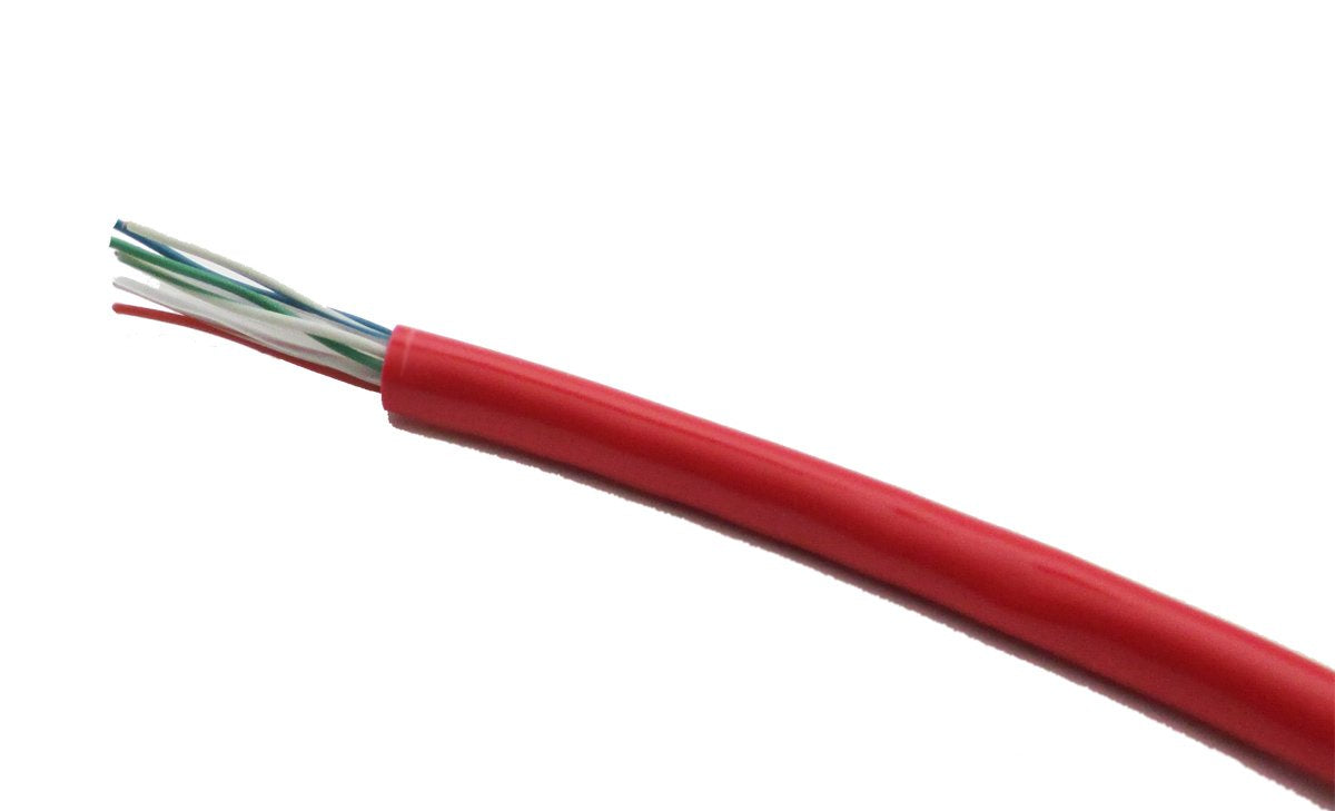 RiteAV 100FT (30.5M) Bulk Raw CAT6 Cable (No Ends) Red
