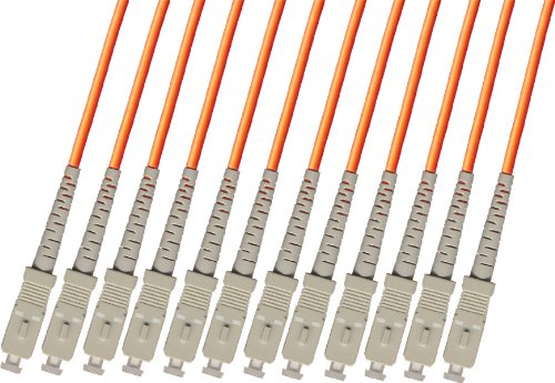 50M Multimode 12 Strand Fiber Optic Cable (62.5/125) - SC to SC