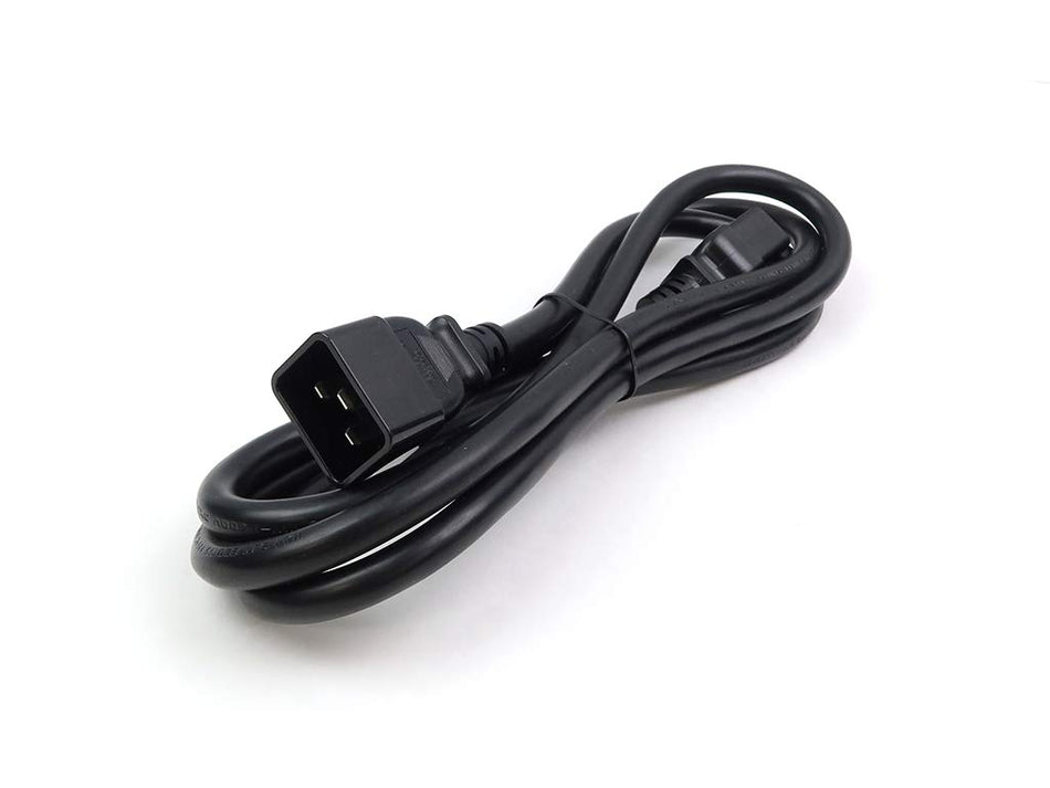 APC AP9877 Power cable - IEC 320 EN 60320 C19 (F) - IEC 320 EN 60320 C20 (M) - 6.5 ft - black - for P/N: SU2200RMI3U.1, SUA2200RMXLI3U, SUA3000I, SUA3000R2IX322, SUA3000RMI, SURT3000XLI/S