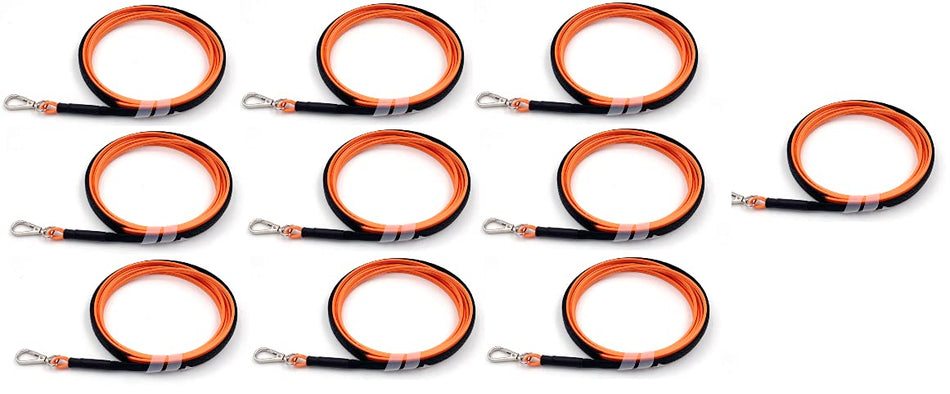 Ultra Spec Cables - Fiber Optic Cable Pulling Eye Snake Cord for Simplex and Duplex Cables - 10 Pack