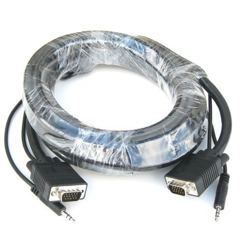 RiteAV - VGA Cable with 3.5mm Audio - 25 Ft.
