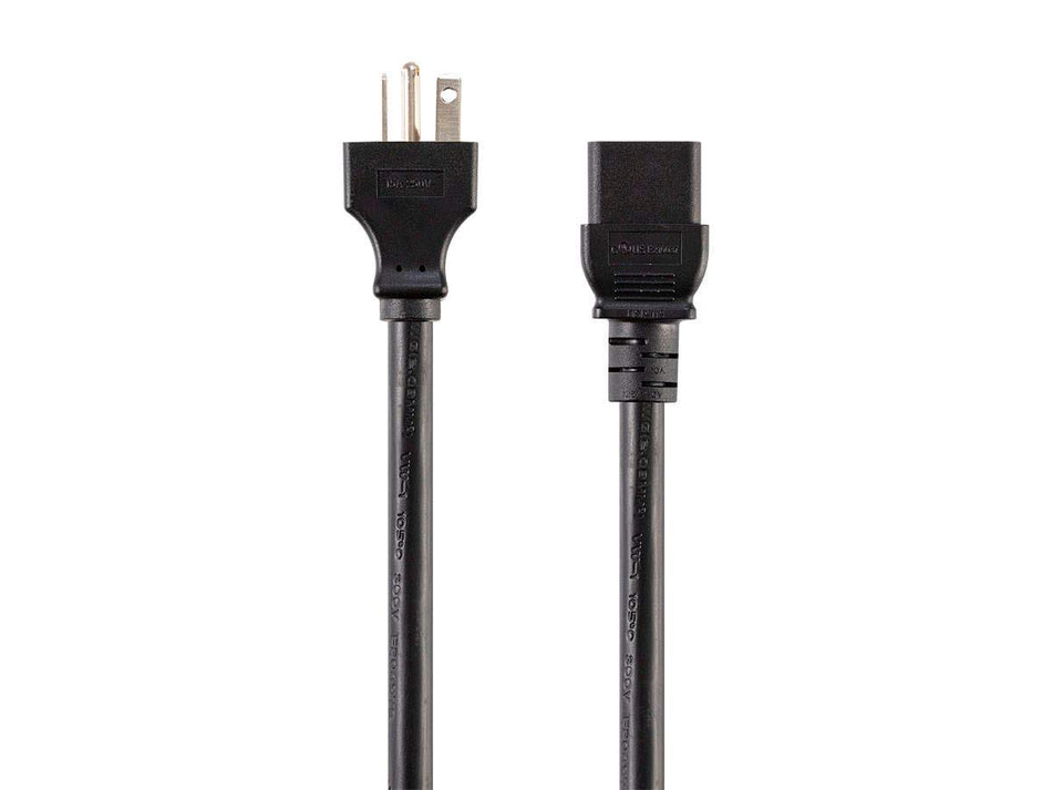 Monoprice Heavy Duty Extension Cord - 15 Feet - Black | NEMA 6-20P to IEC 60320 C19, for Computers, Servers, and Monitors to a PDU or UPS in a Data Center