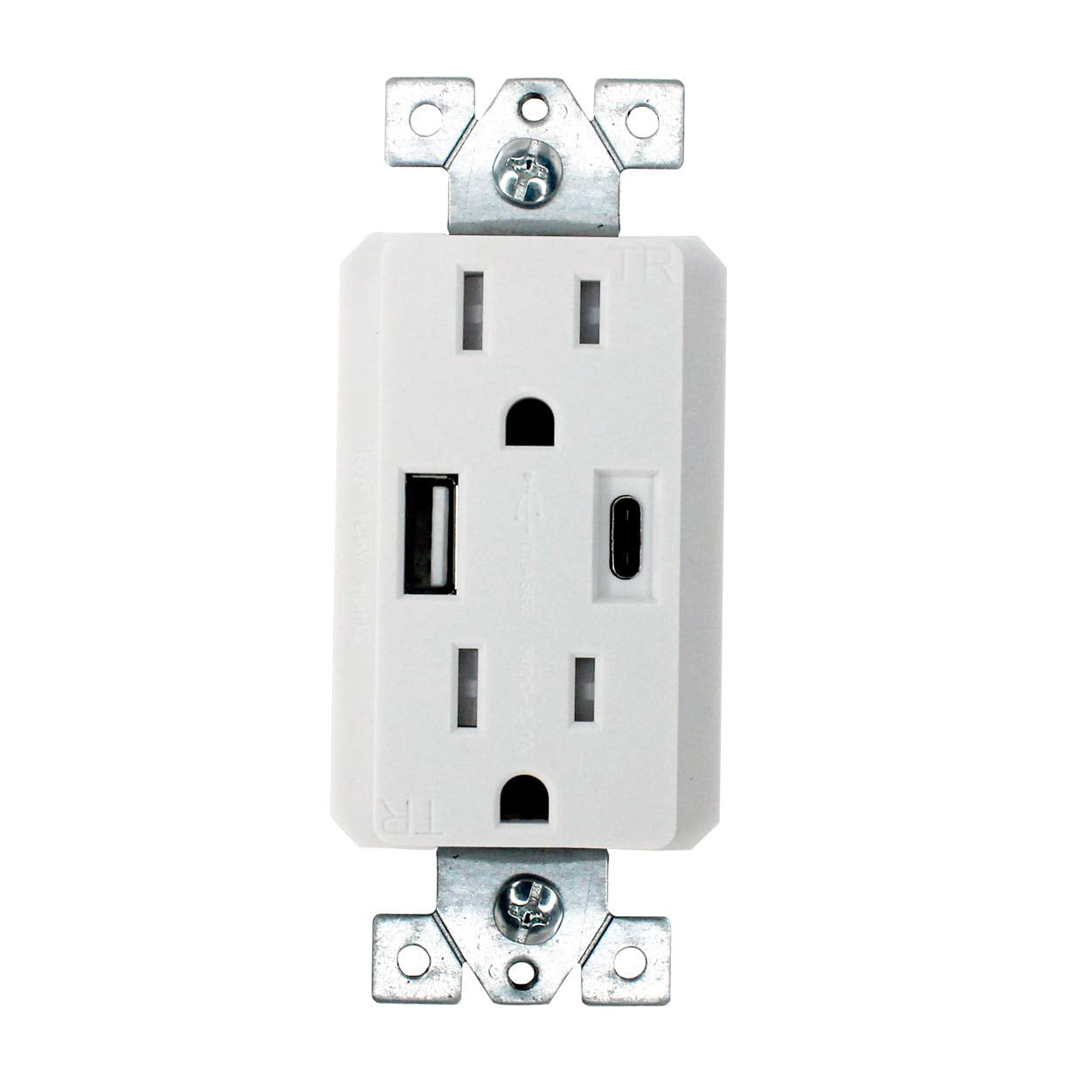 Electrical Outlets With USB Charger - 15A Electrical Receptacle With ...