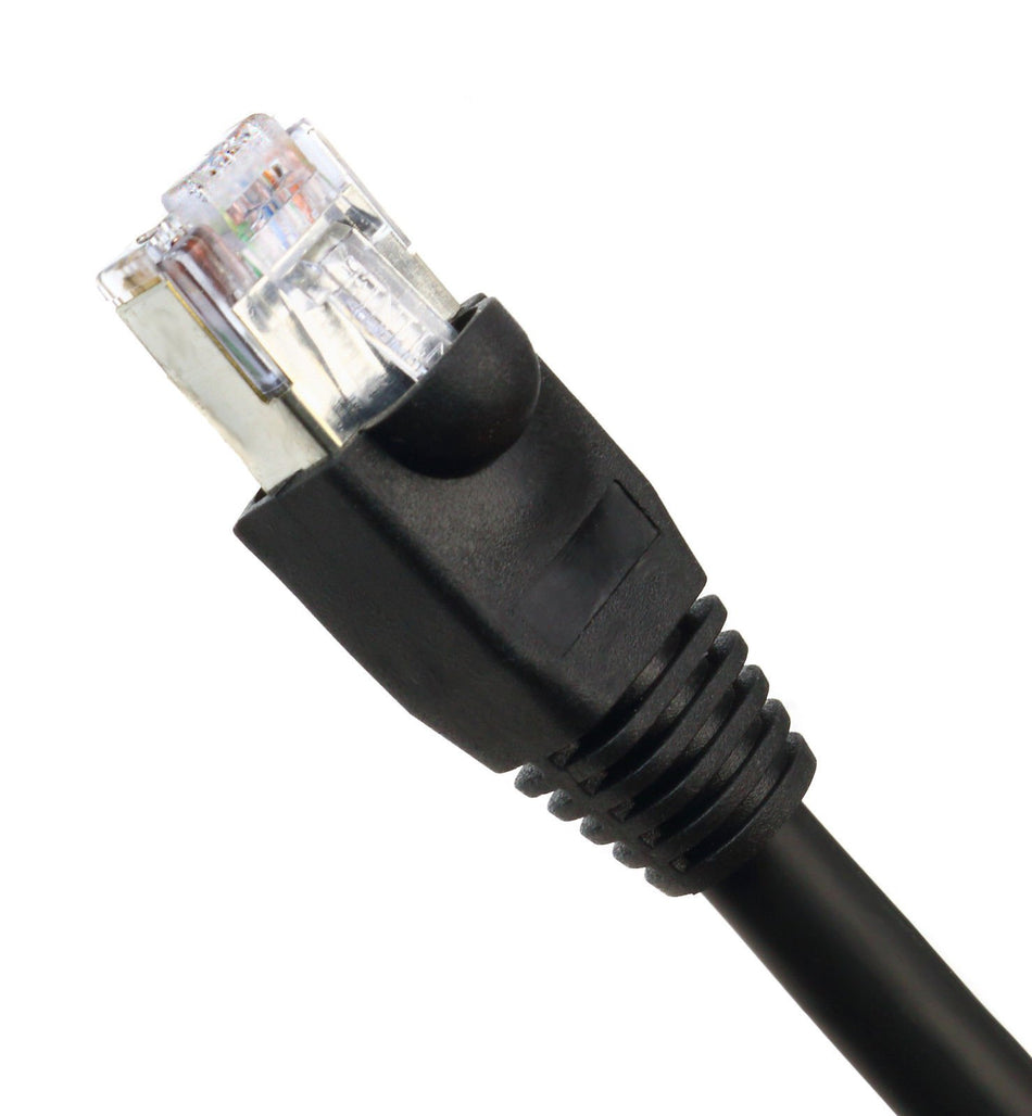 100 FT Cat5E Shielded Outdoor Dry Gel Filled Direct Burial Ethernet (Self Healing) (Connectors Installed)