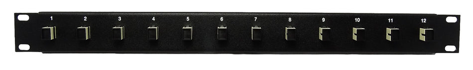Ultra Spec Cables 12 Port SC Fiber Patch Panel Multimode (Loaded 1u) 19"