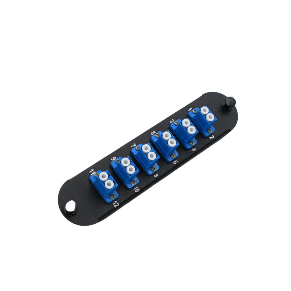 Closet Connector Housing Panel Buckhead with SM 6*Duplex LC/UPC Adapters for Corning CCH-CP12-A9