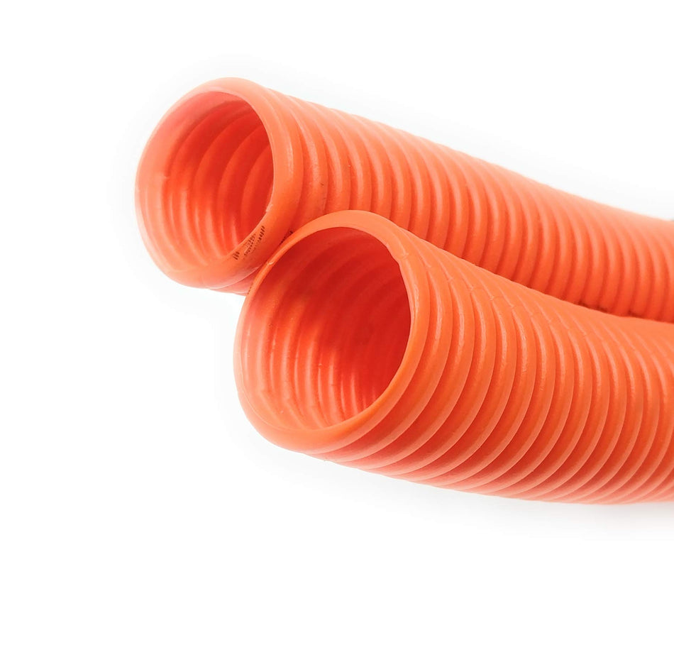 RiteAV - 75 Foot (23 Meter) 1-1/4" Direct Burial Corrugated Conduit For Outdoor Ethernet And Or Fiber Optic Cables with Pull String (1-1/4" x 75 ft)