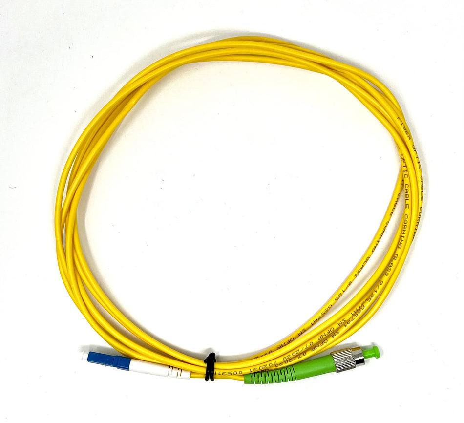 10M Singlemode SIMPLEX Fiber Optic Cable (9/125) - FC/APC to LC/UPC