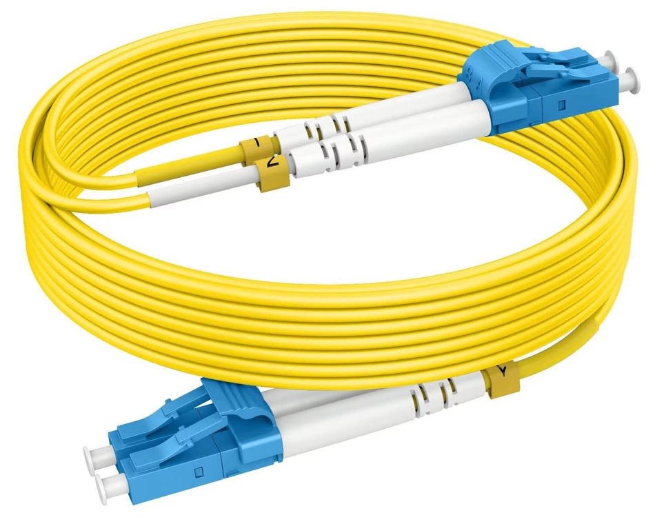 RiteAV - Singlemode Duplex Fiber Optic Cable (9/125) - LC to LC (non standard lengths) (0.5M (1.5 feet))