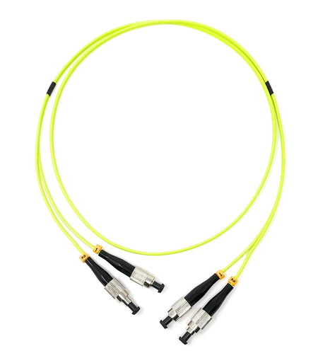 Ultra Spec 250M 100Gb OM5 Multimode Duplex Fiber Optic Cable (50/125) - FC to FC - Lime Green