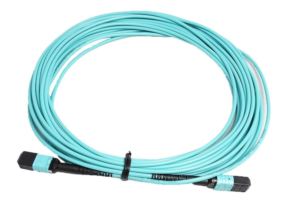 Ultra Spec - MTP 100Gb 50/125 OM3 Multimode Fiber Optic Cable Plenum (OFNP) 24 Fiber - 3 Meter Female to Female Type B