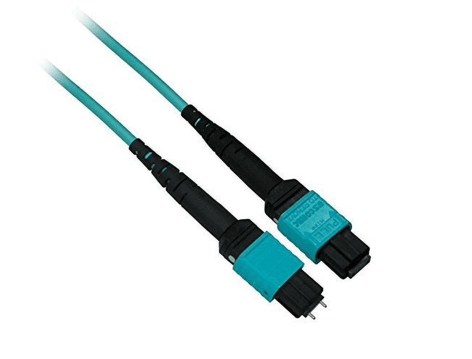 Ultra Spec - MTP 40Gb 50/125 OM3 Multimode Fiber Optic Cable Plenum (OFNP) 12 Fiber - 15 Meter Male to Female Type B