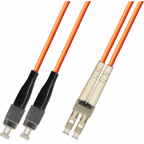 6M FC-LC Duplex Multimode Fiber Optic Cable 62.5/125 Riser