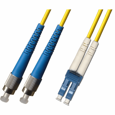 6M FC-LC Duplex Singlemode Fiber Optic Cable 9/125 Plenum