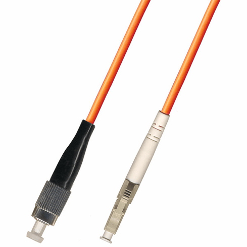 6M FC-LC Simplex Multimode Fiber Optic Cable 50/125 Plenum