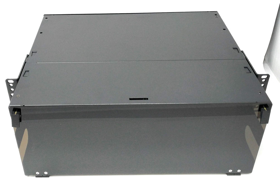Ultra Spec Cables 4U 96 Port 19" Rack Mount Fiber Enclosure Singlemode LC-UPC Kit (Includes 16 x 3 Meter 12 Strand LC-UPC Pigtails and 96 x LC-UPC Adapters) for Splice