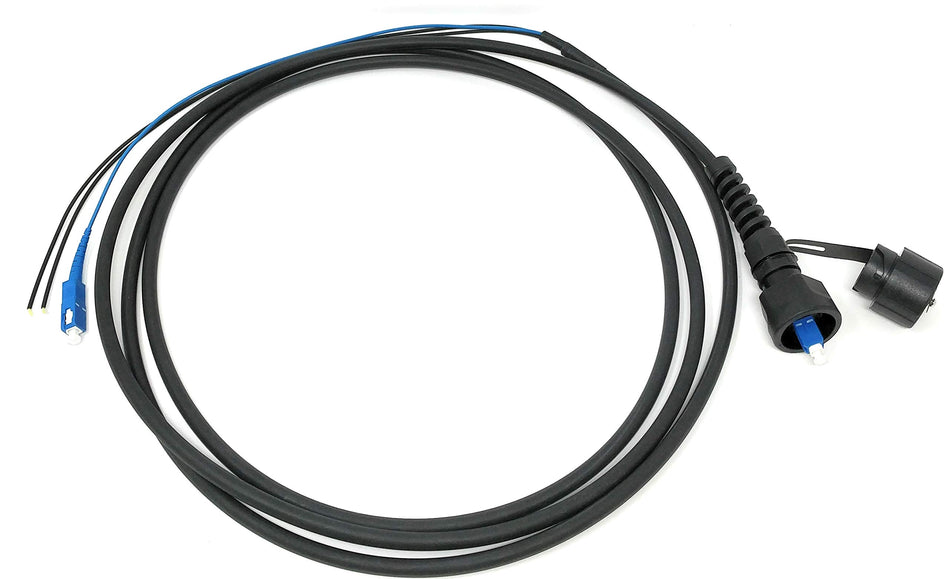 Ultra Spec Cables FTTA Circular Sealed SC-UPC Singlemode TPU Outdoor Fiber Optic Cable - 5 Meter