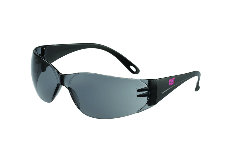 Caterpillar Jet 104 Safety Eyewear Smoke Lens Anti-Scratch Protection Designed for Small Faces Ultra Lightweight Design for Added Comfort