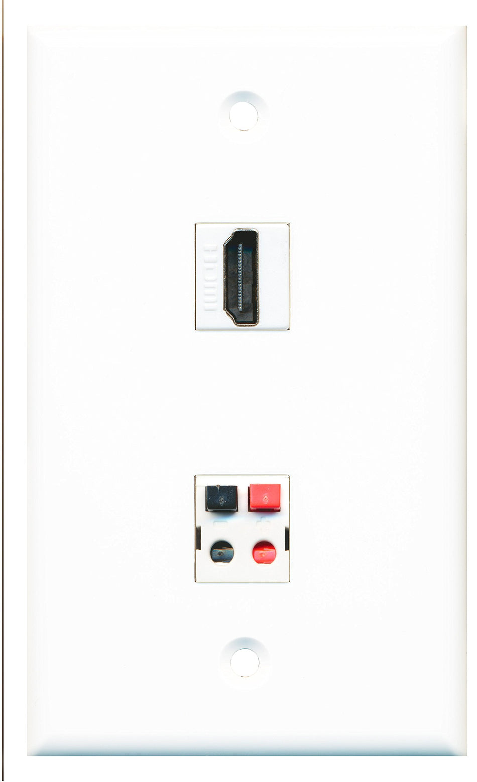 RiteAV - 1 Port HDMI 1 Port Speaker Wall Plate - Bracket Included