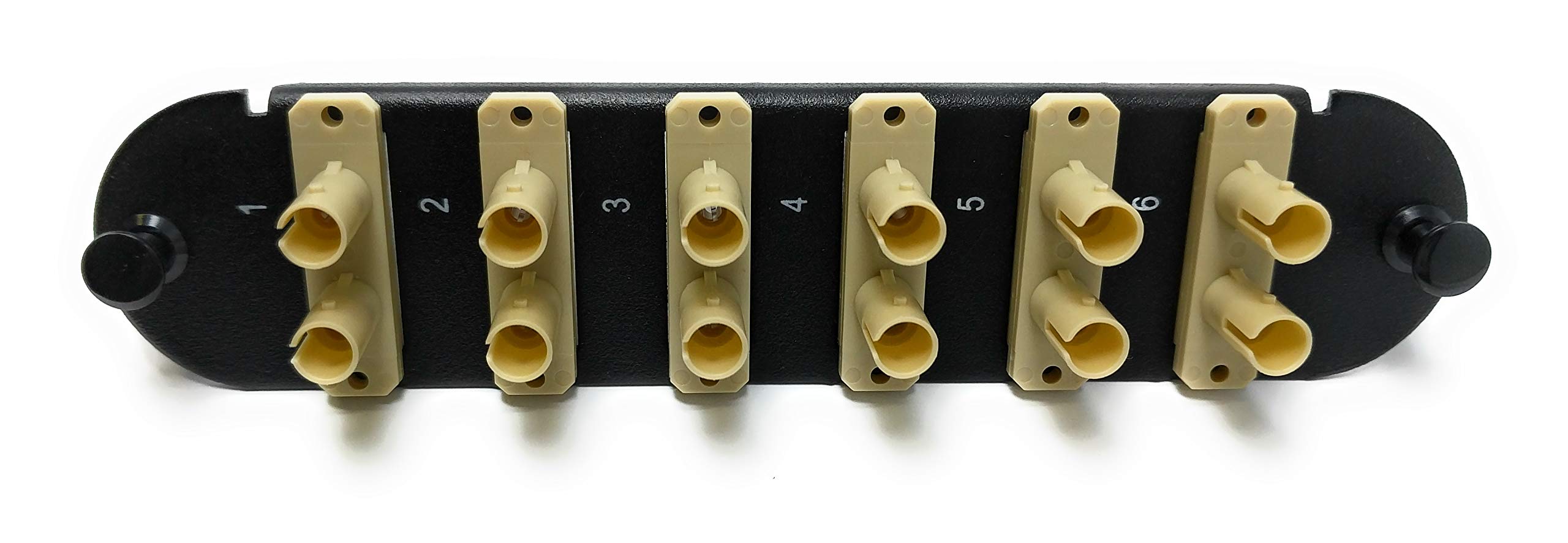 RiteAV - CCH ST/SC (6 Port Duplex w/12 Fiber Connectors) Adapter Panel