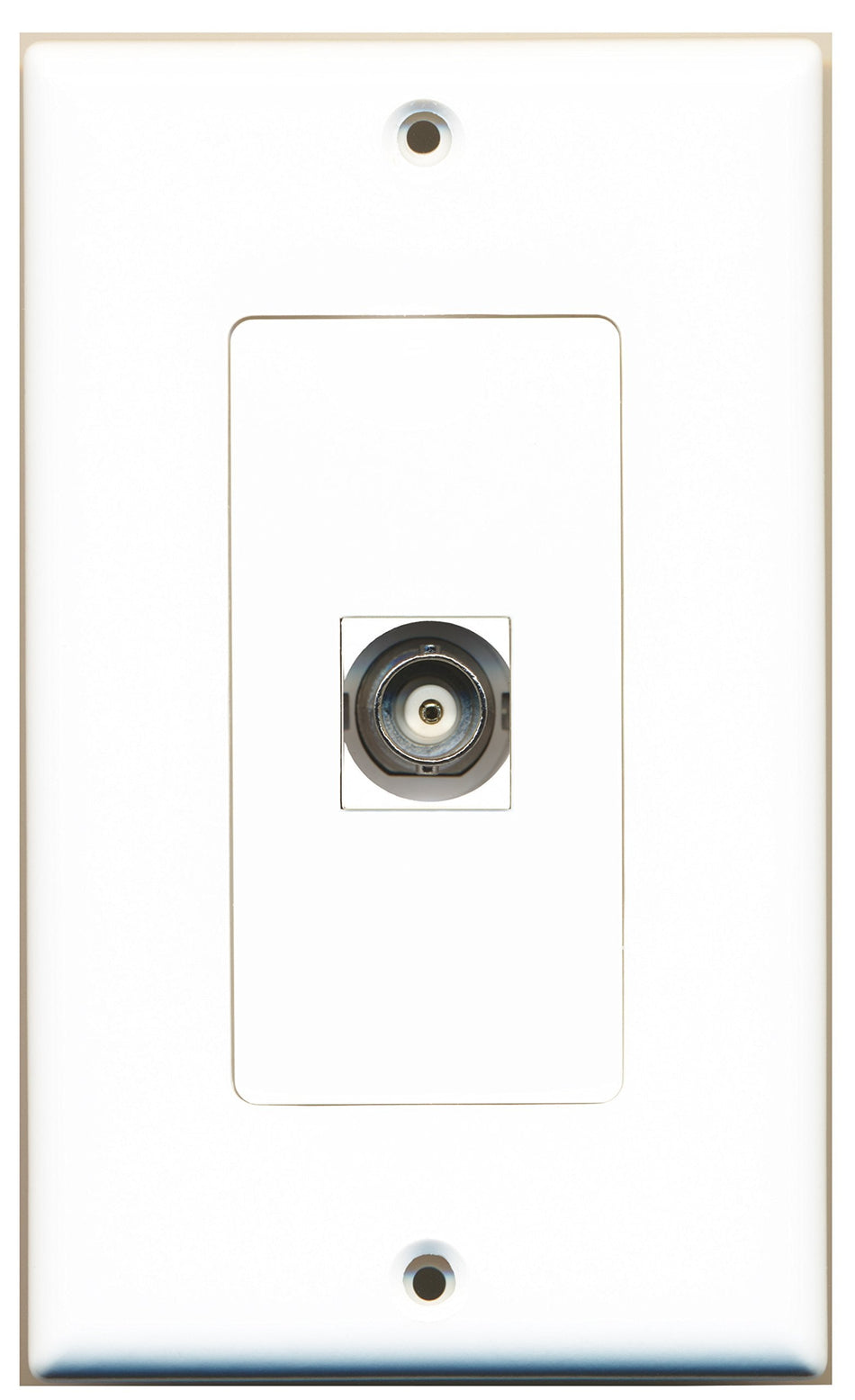RiteAV - 1 BNC White CCTV Port Wall Plate Decorative