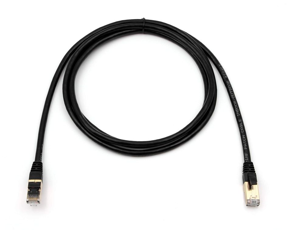 RiteAV - Cat7/Cat8 Outdoor Waterproof Ethernet Direct Burial Cable (600MHz) Shielded (Pure Copper) PE Rugged Jacket - 50FT