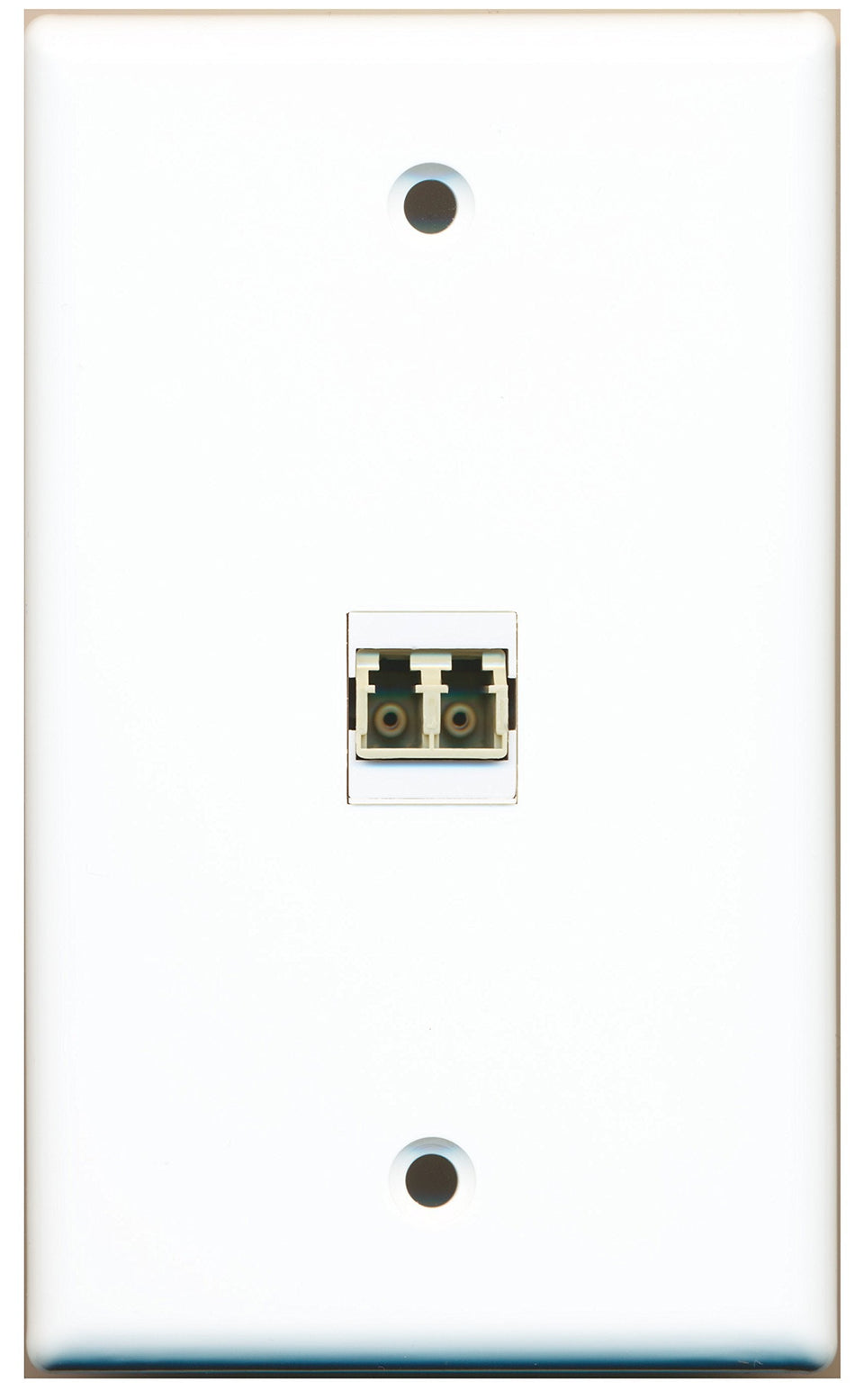 RiteAV - 1 Port LC Fiber Multimode Duplex Wall Plate - Bracket Included