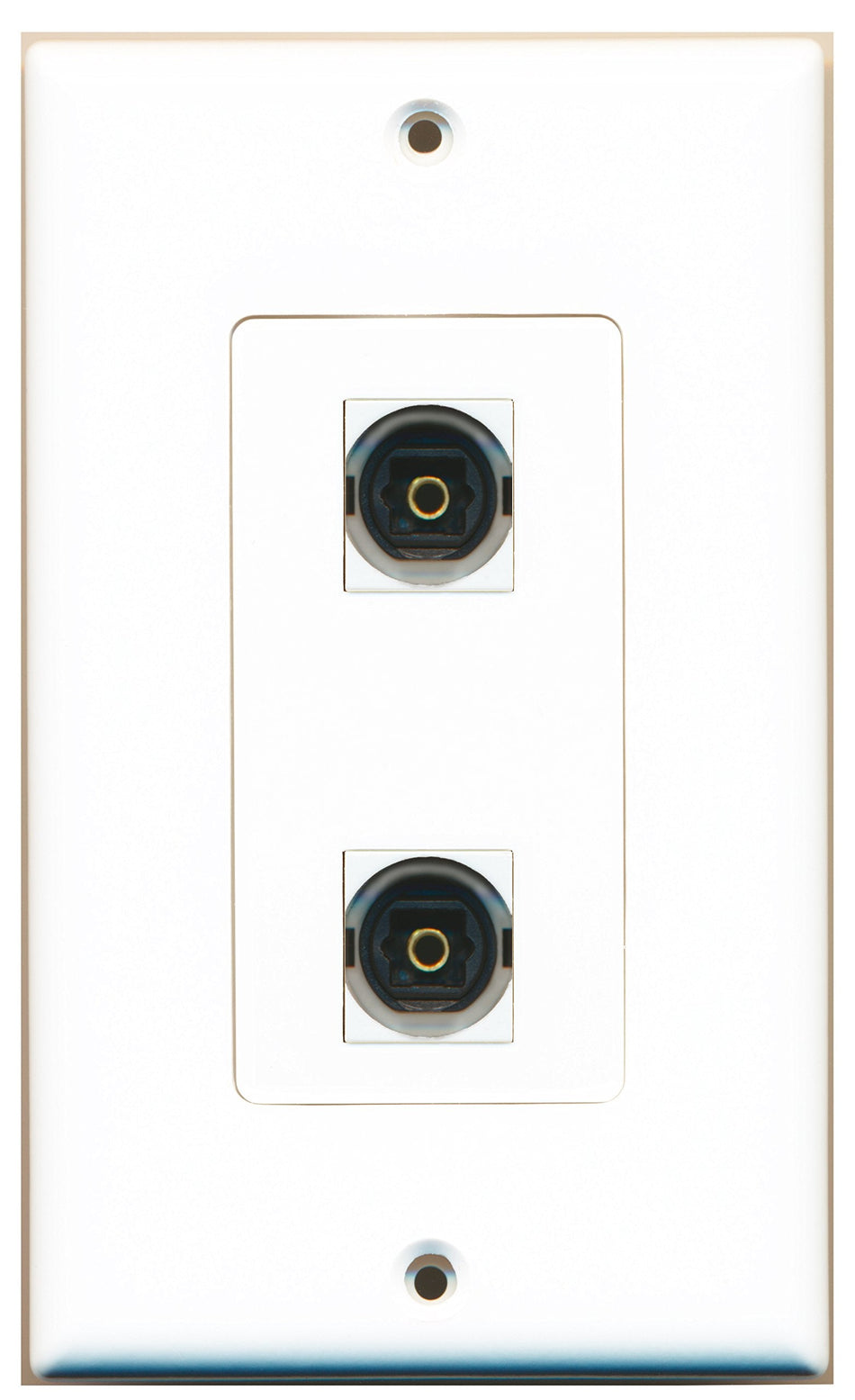 RiteAV 2 Port Toslink Type Wall Plate OVERSIZED