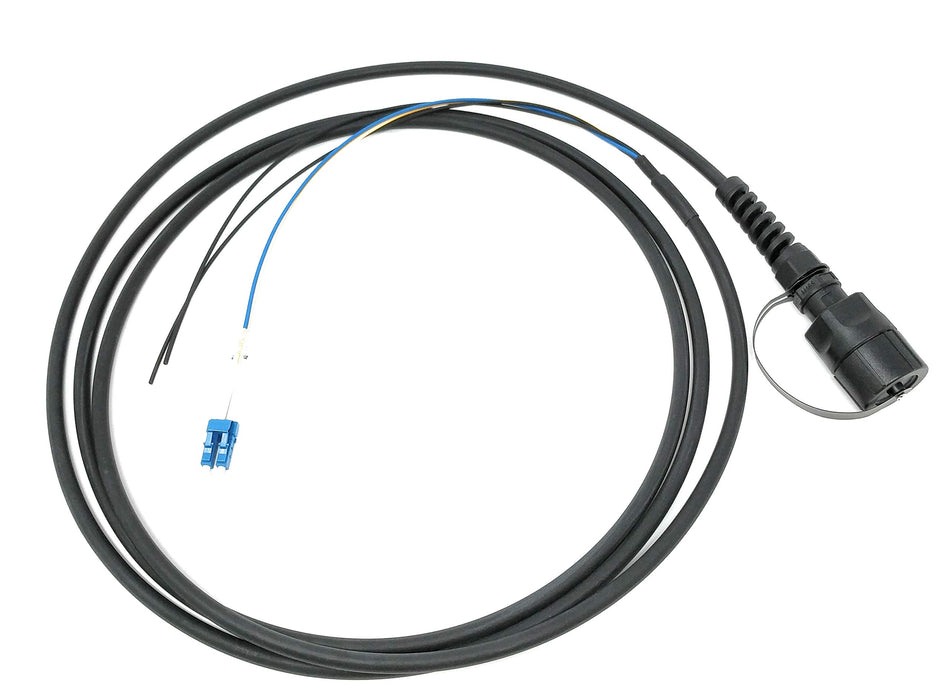 Ultra Spec Cables FTTA Circular Sealed 2 Core LC-UPC Singlemode TPU Outdoor Fiber Optic Cable - 5 Meter