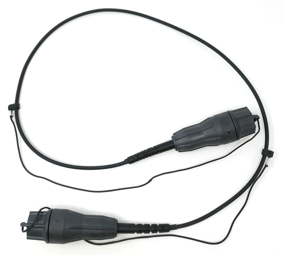 Ultra Spec Cables FTTA Waterproof Encapsulated 2 Core LC-UPC Singlemode TPU Outdoor Fiber Optic Cable - 3 Meter