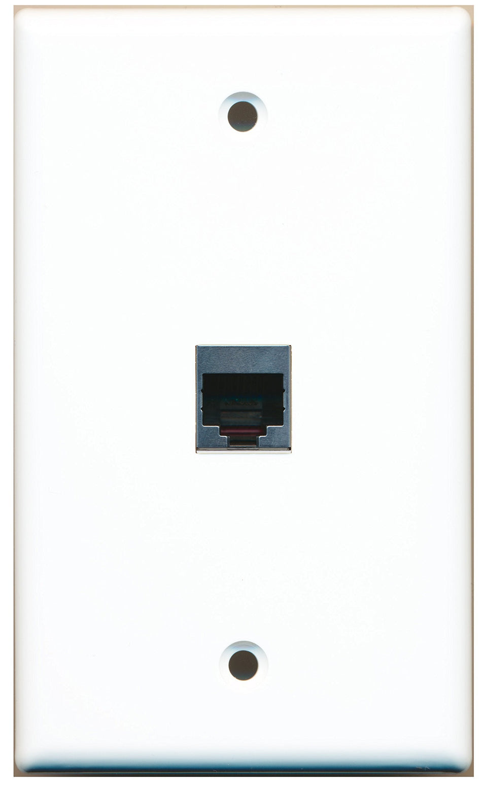RiteAV - 1 Port RJ45 Shielded Wall Plate - Bracket Included