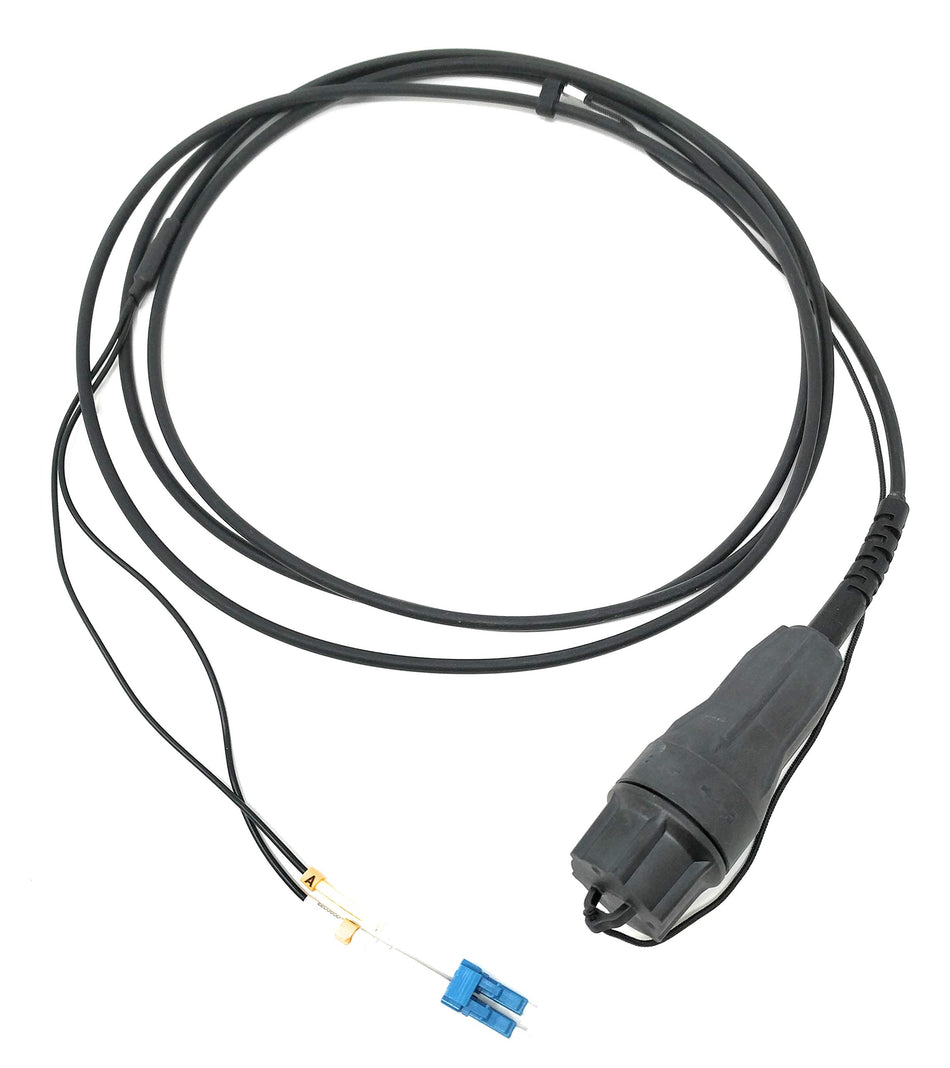 Ultra Spec Cables FTTA Waterproof Encapsulated 2 Core to LC-UPC Singlemode Duplex TPU Outdoor Fiber Optic Cable - 1 Meter