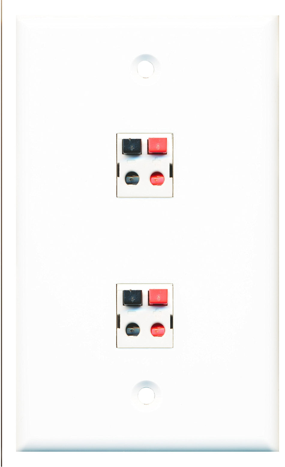 RiteAV - 2 Port Speaker Wall Plate - Bracket Included