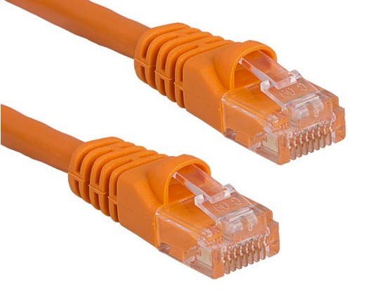 RiteAV - Cat6 Network Ethernet Cable - Orange - 10ft (Certified Fluke Tested)