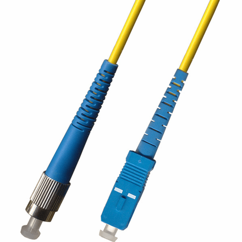 750M FC-SC Simplex Singlemode Fiber Optic Cable 9/125 Plenum