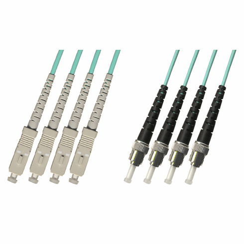 750M SC-ST Multimode Fiber Optic Cable 50/125 10 Gigabit 4 Strand (10GB)