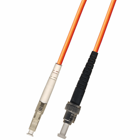 75M LC-ST Simplex Multimode Fiber Optic Cable 50/125 Plenum