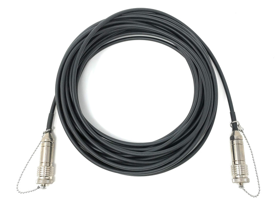 Ultra Spec Cables FTTA Outdoor Rated Screw-type Stainless Steel Plug to Plug Singlemode Duplex TPU Cable - 1 Meter