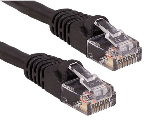 RiteAV - Cat6 Network Ethernet Cable - Black - 75ft (Certified Fluke Tested)