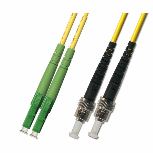 8M LC APC to ST UPC Duplex Singlemode Fiber Optic Cable 9/125