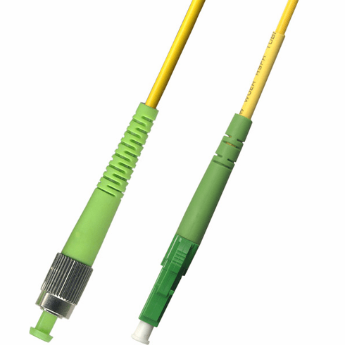 9M FC APC to LC APC Simplex Singlemode Fiber Optic Cable 9/125