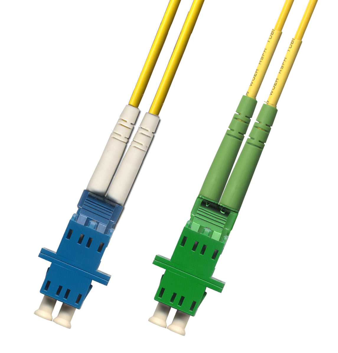 RiteAV Fiber Optic Hybrid Duplex Adapter Cable Coupler LC UPC Female to LC APC Female 1FT