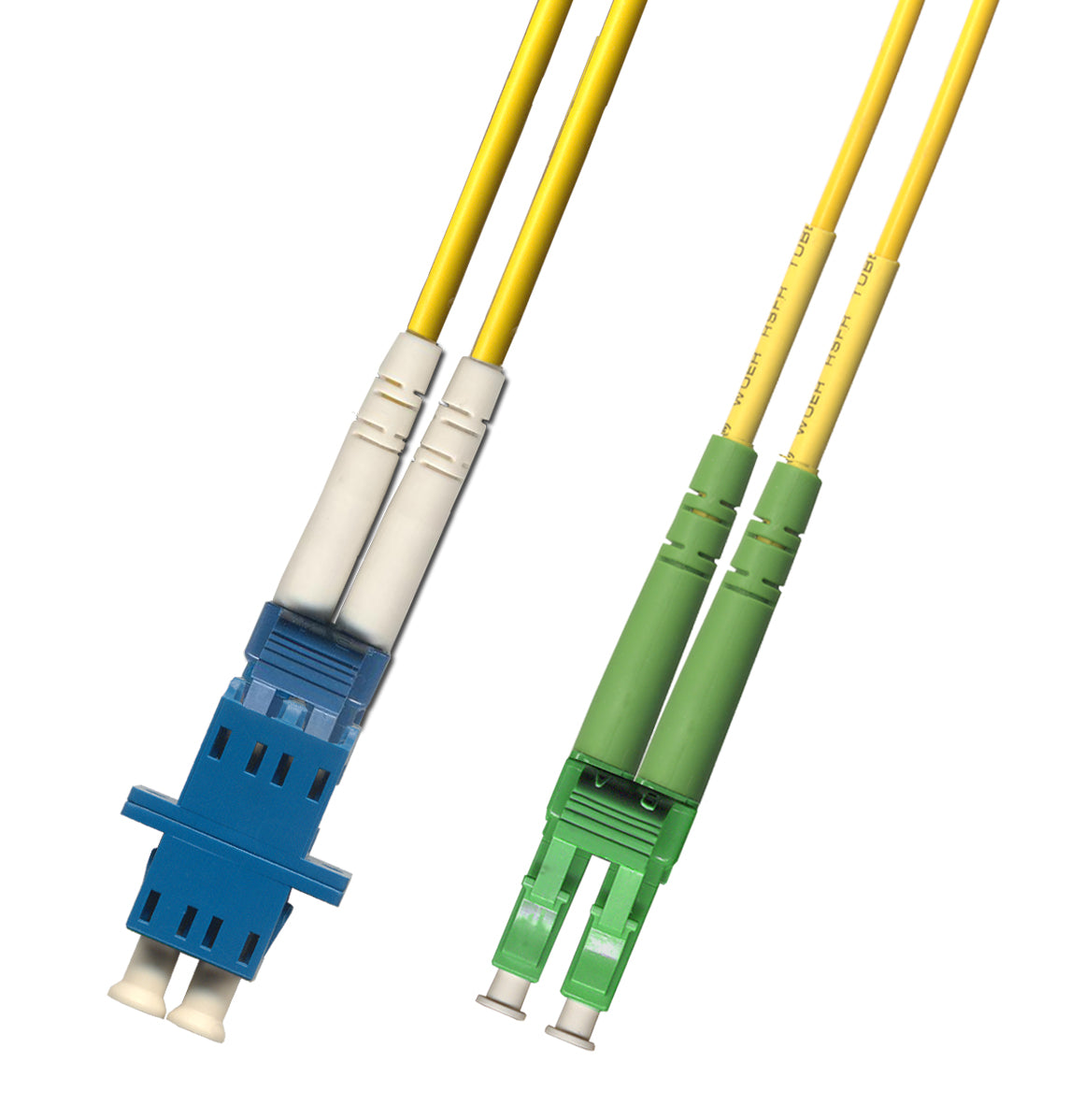 RiteAV Fiber Optic Hybrid Duplex Adapter Cable LC UPC Female to LC APC Male 1FT