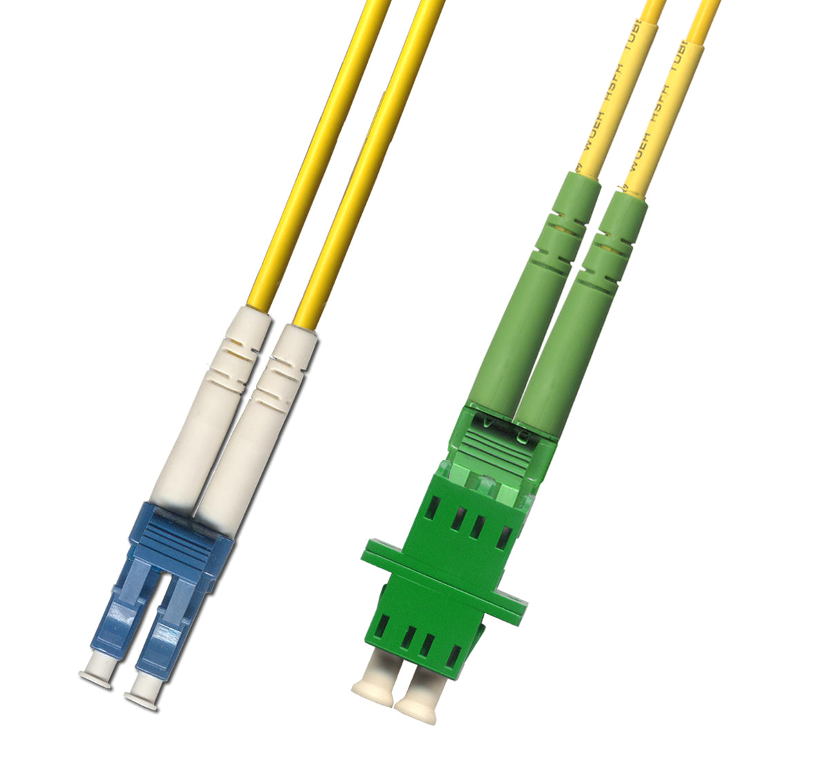 RiteAV Fiber Optic Hybrid Duplex Adapter Cable LC UPC Male to LC APC Female 1FT