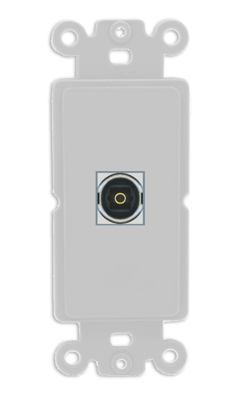 RiteAV - Toslink Port Wall Plate Decorative (Insert) - Rocker [Gray/Gray]
